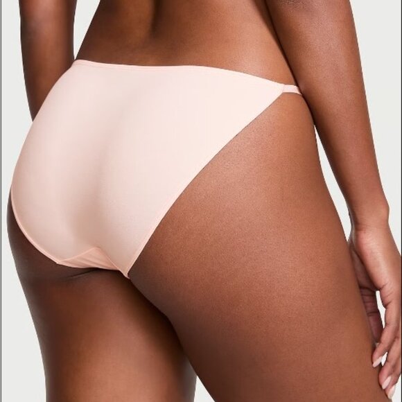Victoria Secret Love Cloud Adjustable String Bikini Panty M L Pink Smooth - Picture 4 of 6